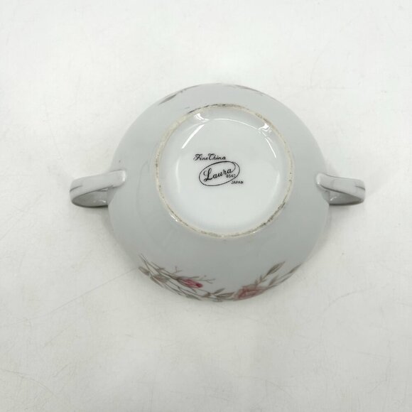 FARBERWARE Vintage 1992 Fine China Floral Southampton Sugar Dish Succulent Pot - Picture 6 of 8